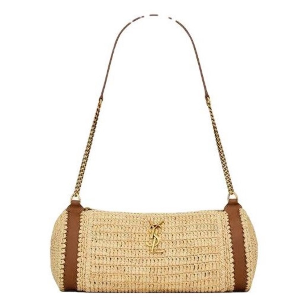 Raffia Elegant Tan Woven Tote Bag - Picture 6 of 15